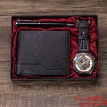 Men Luxury Watch Gifts Set For Pen Wallet Quartz Wristwatch