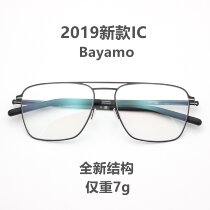 New IC Berlin double beam myopia glasses Mens ultra-light handmade glasses frame Optical screw-free square frame Bayamo