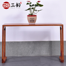 Mahogany furniture Burmese flower pear solid wood incense case antique Chinese classical table Zhongtang case table