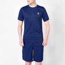 Flame Blue Physical Training Clothing Blue Fire Physical Clothing Summer Quick Dry Short Sleeve T-Shirt Blue Rescue Suit