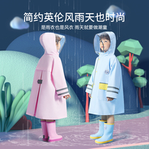 South Korea Children's Raincoat Boys and Girls 2021 Pupils Children's Baby Caravan Simple Kindergarten Poncho