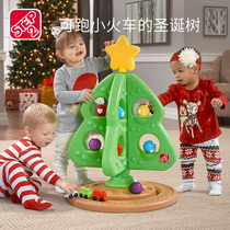 Step2 U.S. imported roundabout Christmas tree toys with multiple accessories for childrens parent-child educational toys to send gifts