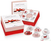 Italian illy coffee cup 2014 Watermill red theme collection cup gift box spot promotion