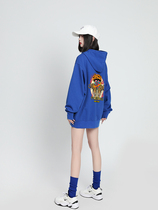 2022 Spring new Korean version with hat tiger necropolis for women in spring and autumn loose with lazy windfall jacket Chauded jacket Chauded jacket