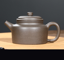 Yixing purple clay teapot original mine green plaster full handmade ingenuity Dezhong 270ml literati tea set high-end gifts