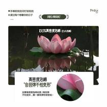 Traditional festival lotus lantern Tanabata puts lanterns on water river lanterns blessing lanterns wishing lanterns praying for Valentines Day water lilies