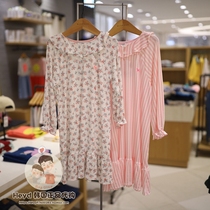 Direct Mail BLUEDOG Korea Blue Dog 21 Autumn Girl Pajama Dress 21W10-544-51