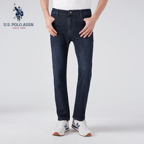 U S POLO ASSN autumn men casual jeans business straight trousers comfortable stretch slim pants