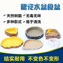 Reptile basin food basin tortoise lizard gecko horned frog bath basin spider feeding water food basin food pan water basin trumpet