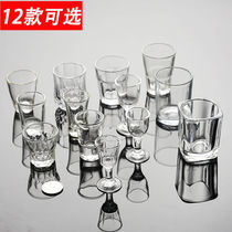 12 sets of household thick-bottomed glass white wine glasses set one-in-one cup scorer wine dispenser bullet Cup wine cup