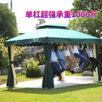 Outdoor open-air balcony sunshade canopy Large stall four-legged umbrella advertising tent Courtyard Outdoor activity room Gazebo