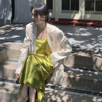 SYT dream girl heart gentle suit jacket female autumn thin temperament Korean loose medium long small suit