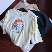 4215 Cotton Kids Puppy T-Shirt Baby Seven Sleeve Sleeve Top-3 27