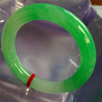 Natural Burmese jade bracelet ice seed green jade bracelet jewelry jade bracelet full green bracelet womens round strip