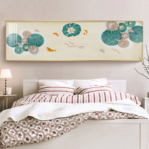 Bedroom bedside decorative painting modern minimalist sofa background wall painting atmospheric light luxury living room wall non-perforated murals