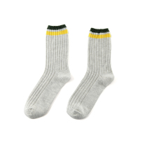 BONELESS Stockings Striped Collage Socks Trend All Season Cotton Socks 100 lap high bunch of stockings