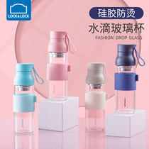 Le Buckle High Borosilicate Glass glass heat-resistant hand water cup high-value female portable teacup Simple Mens Cup