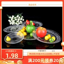 Glass Dish Fashion Creative Big Fruit Pan Bar Hotel With Pearl Diamond Pan Snack Tray Water Fruit Tray Tea Tray