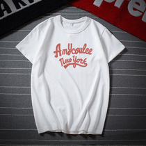 Retro male dress Big code Fat Man 300g thick solid white t-shirt heavy short sleeve Compassionate Male Black Full Cotton Round Collar