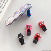 New Creative Gift Mobile Phone Bracket Cartoon Cute Silicone Gel Groveling Bracket Sloth Folding Bracket Mesh Red God