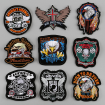  Small trendy brand embroidery badge cloth patch Mid-patching patch Owner monogram Denim fashion decoration clothing accessories