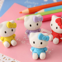 Korean creative KT cat rubber adorable cartoon kitty-shaped rubber rubbed kindergarten childrens primary school childrens prize