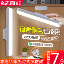 Zhigao LED desk lamp College student dormitory artifact eye protection desk learning special charging adsorption cool lamp
