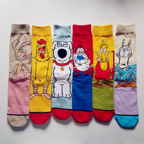 Export American cartoon stockings spoof home Dexter laboratory Street tide socks