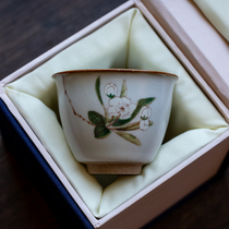 Exploring Thou Kiln Imitation Ancient Tea Cup Kung Fu Pint Cup Ceramic Tea Bowl Masters Cup Round Home Able to raise a slice of tea