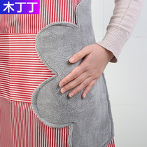 Apron home kitchen waterproof lady fashion oil erasable hand cooking clothes work clothes waist waist waist clothing men