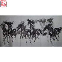 Promotion Four-size Eight Jun Tuma to Success Living Room Office Decorative Country Painting of the Beast Water Ink Ma 29