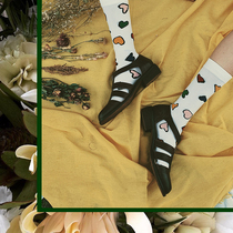 LET ME SEE girl cute Japanese sweet white calf socks personality color love stockings children