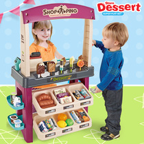 Foreign Trade Children Emulation Past Home Ice Cream Ice Cream Vending Stall Supermarket Cashier Desk Scanning Machine Candy Desk Toy