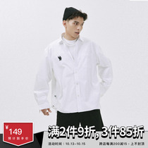 SAMESAME21AW autumn casual Joker shirt solid color loose couple shirt oversleeve spring and autumn