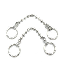 Stainless steel tag chain billboard hanging chain decoration hanging flag chain sign door plate garage parking space card hanging chain