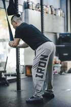 Fitness Net red with IR Global beast fitness training leisure size loose breathable sweat trousers