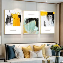 Abstract crystal porcelain art painting Decorative painting Modern simple Nordic living room framed painting Three-piece bedroom bedside hanging painting