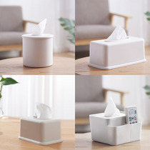 Tissue box Nordic ins simple creative paper box home living room European coffee table roll paper tube desktop storage box