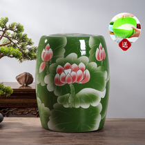 Ceramic rice cylinder rice barrel flour tank containing household seal 20 catty of 50 kilos anti-bug damp storage rice box with lid rice pail