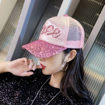 Cap children Han version Chauded 100 hitchhiking Duck Tongue Cap When the net yarn sunbonnet hat sunhat spring and summer baseball cap