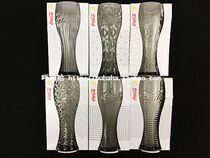  A full set of six six-pattern Coca-Cola transparent 2014 McDonalds glass modeling cup beverage cup