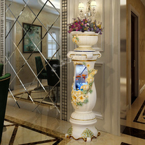 Living room household fish tank aquarium creative small and medium cylindrical decoration super white landing lazy ecological self-circulation