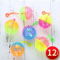Creative bright toy crystal ball flash led luminous ball bouncing bounce ball childrens night market stalls supply