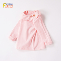 Baby girl long sleeve T-shirt baby doll collar bottoming coat girl Autumn 0 one 1-3-4 years old Princess Spring and Autumn 2