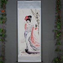 Hot selling new products recommended Chinese style mounting calligraphy painting in the hall of fame Chinese painting new landscape rural lobby decoration drunken red beauty