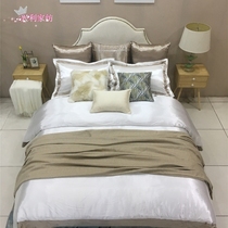 Exhibition hall-like inter-board furniture assorted bed post modern neoclassical port style bed with multiple sets of millet