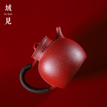 Domain See Song Ketting Volcanic Stone pot Chinese cooking teapot Electric pot retro ceramic boiler tea red