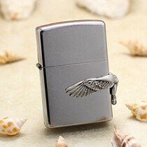 Original zippo lighter European version classic Chrome flower sand side sticker small side Eagle 2 000 85