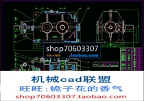 Two-stage straight-toothed bevel gear reducer design CAD drawings