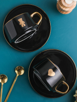 European-style net celebrity mixing cup Exquisite coffee cup and saucer British luxury afternoon tea cup Household ceramic water cup